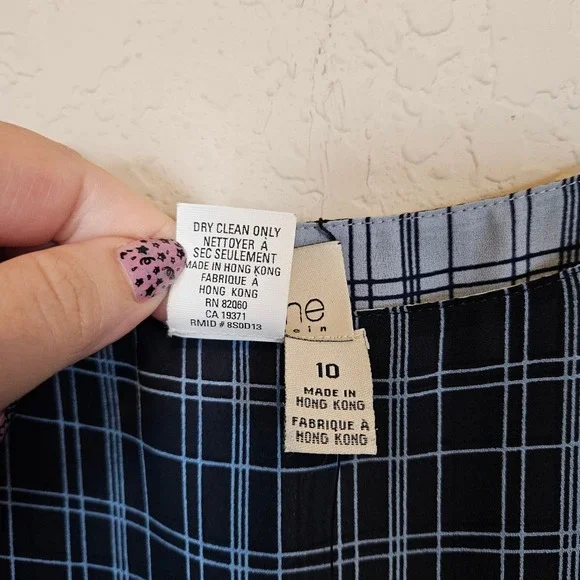 Anne Klein A Line Maxi Reversible Dress Women's 10 Vintage Teacher Academia - Picture 8 of 10